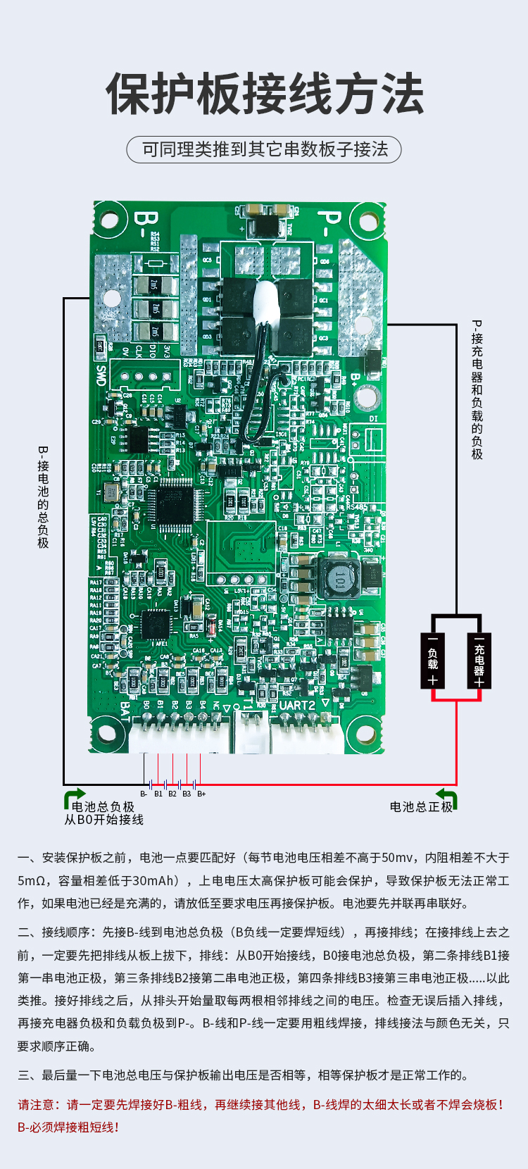 012 MOS bms軟件通訊鋰電池保護板(圖2)